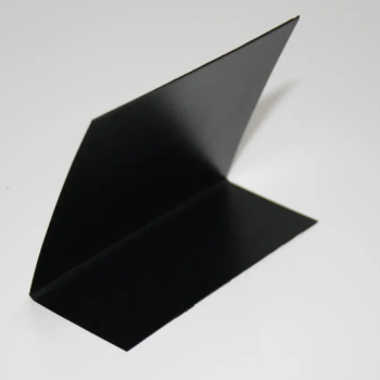 Чорна L-подібна табличка (цінник) для написів крейдою, формат А7