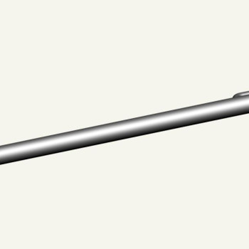 Гачок 400 мм надміцний одинарний на перфорацію 8 мм, фарба "під хром"