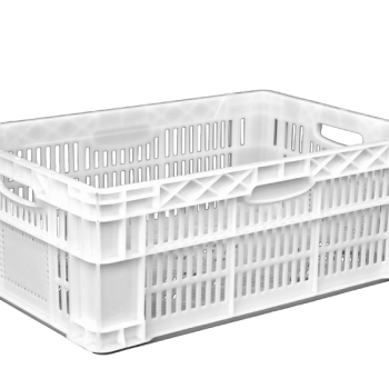 Ящик пластиковий 600*400*220 перфорований білий