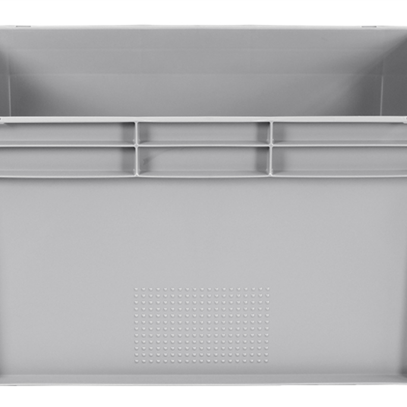 Ящик пластиковий 600х400х320 мм сірий суцільний