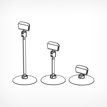 Цінникотримач на круглій підставці BASE-CLIP чорний