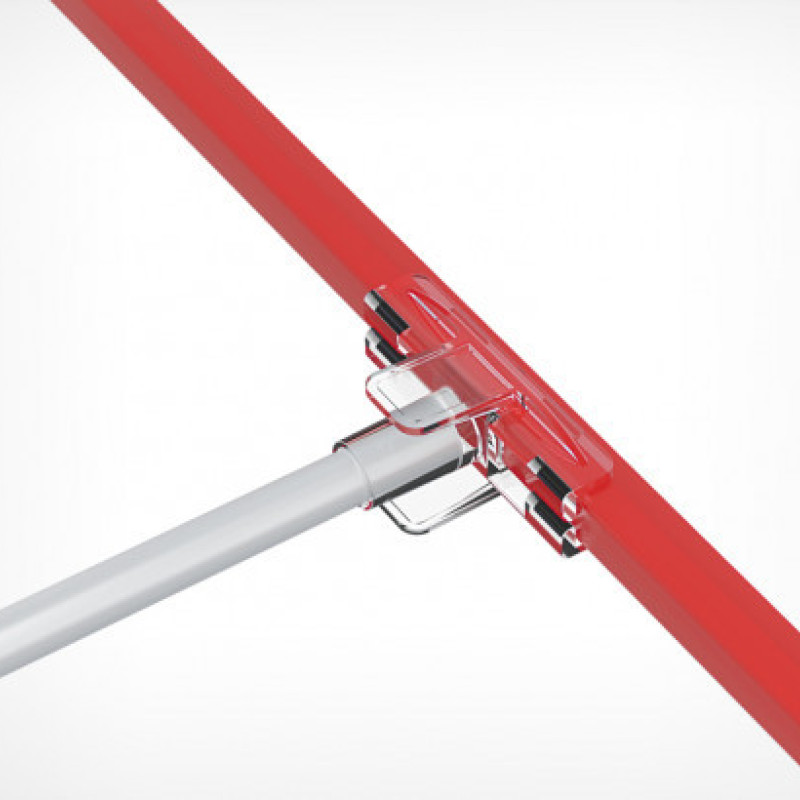 T-S Т-тримач пластикових рамок із бічними фіксаторами прозорий