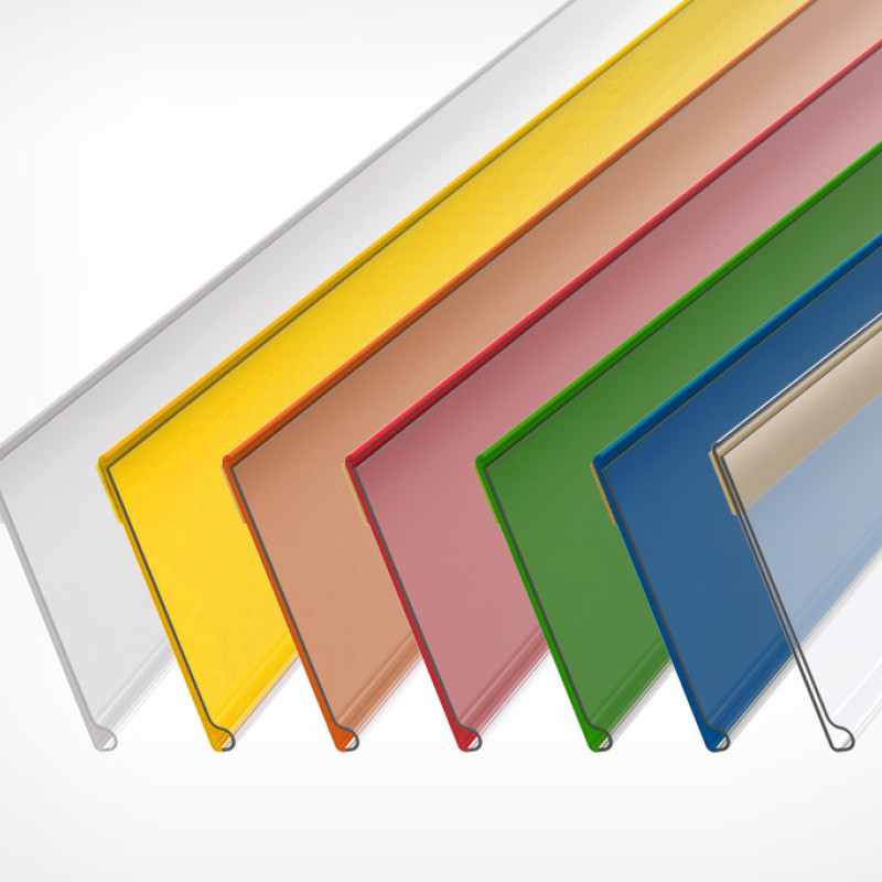 DBR26 Цінникотримач поличковий самоклеючий прозорий