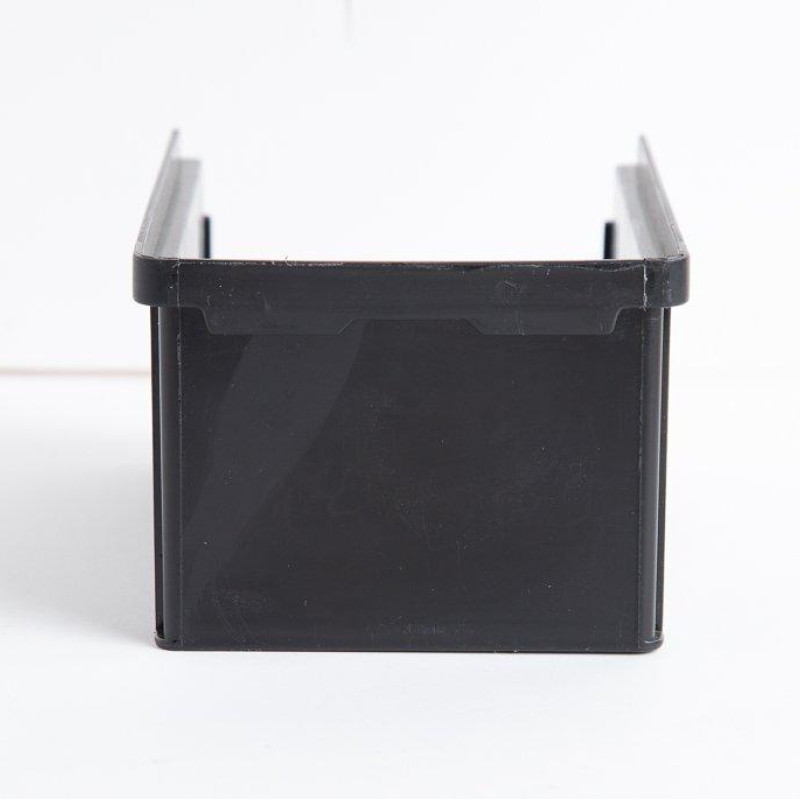 Стелаж для метизів 1800 мм з чорними ящиками преміум