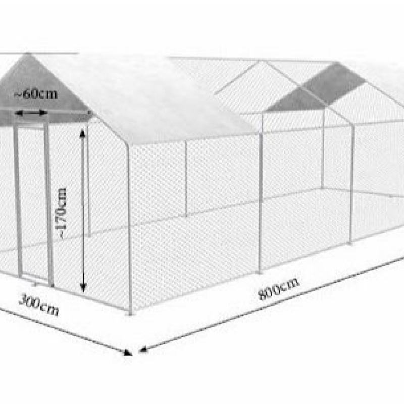 Вольер для домашніх птахів Zipper ZI-CR382  3 х 8 х 2,5 м