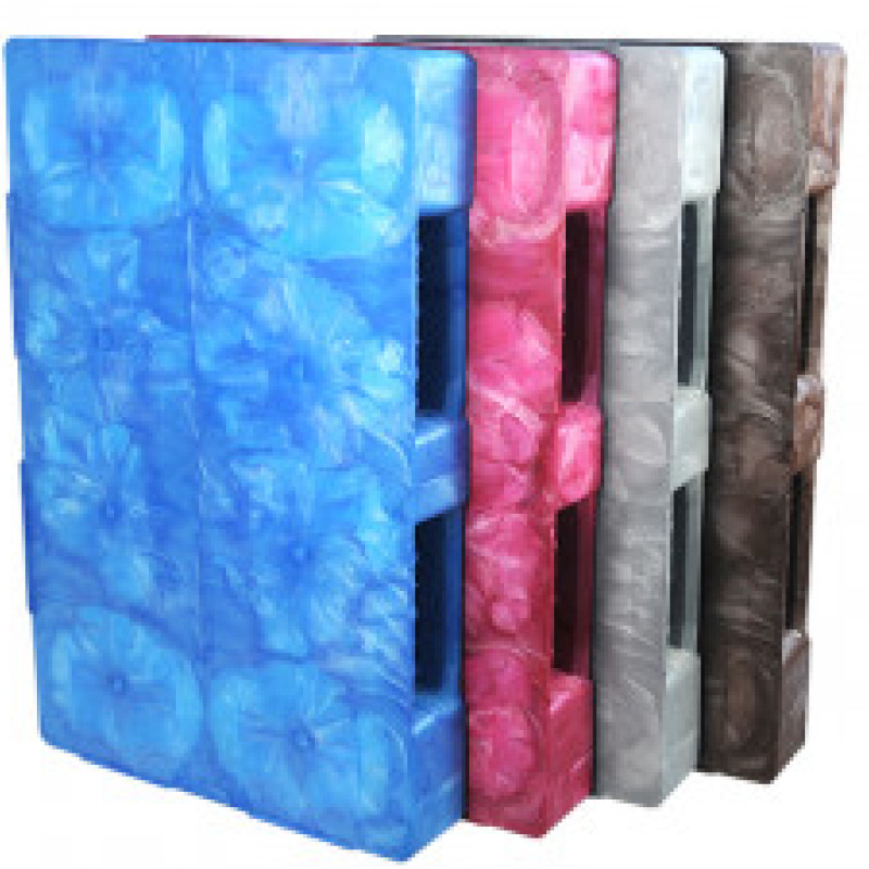 S800 Стелажна суцільна палета з литими полозами 1200х800х150 мм