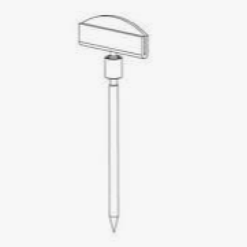 Пластиковий цінник-голка, чорний 100 мм