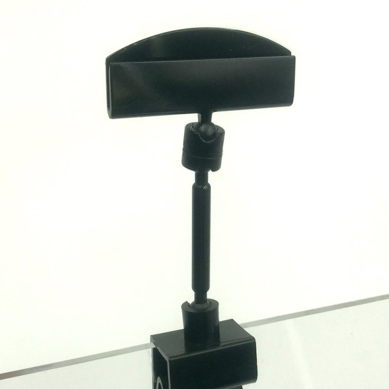 CL-CLIP Цінникотримач на кліпсі ЧОРНИЙ, ніжка 50 мм