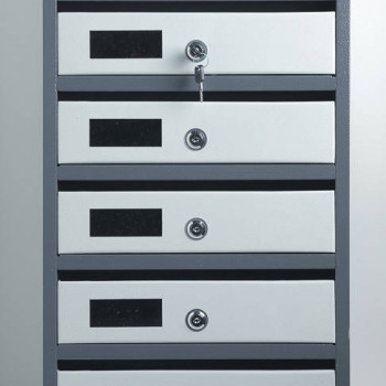 Скринька поштова на 5 квартир із задньою стінкою