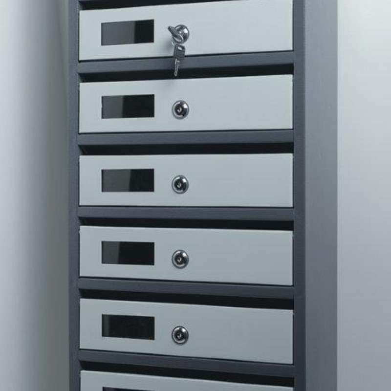 Поштова скринька на 9 квартир із задньою стінкою