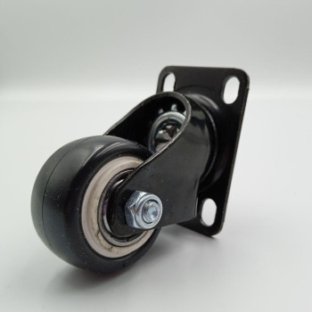 Колесо меблеве 40 мм в поворотному кронштейні з майданчиком