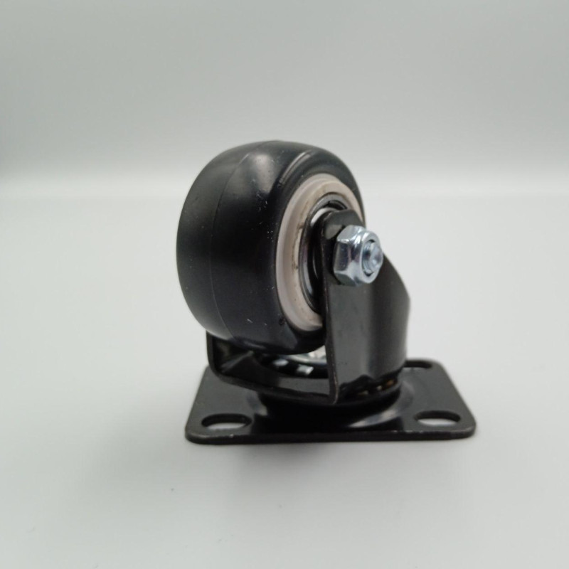 Колесо меблеве 40 мм в поворотному кронштейні з майданчиком