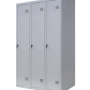 Шафа для одягу 1800х1200х500 мм металева трьохкамерна, однорівнева (без пдв)