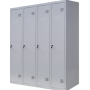 Шафа для одягу 1800х1200х500 мм металева чотирьохкамерна, однорівнева (без пдв)