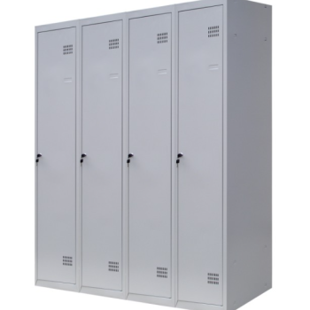 Шафа для одягу 1800х1600х500 мм металева чотирьохкамерна, однорівнева (без пдв)