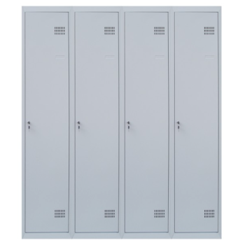 Шафа для одягу 1800х1600х500 мм металева чотирьохкамерна, однорівнева (без пдв)