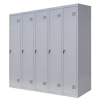 Шафа для одягу 1800х2000х500 мм металева п'ятикамерна, однорівнева (без пдв)
