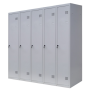 Шафа для одягу 1800х2000х500 мм металева п'ятикамерна, однорівнева (без пдв)