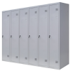Шафа для одягу 1800х1800х500 мм металева шестикамерна, однорівнева (без пдв)