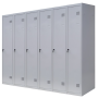 Шафа для одягу 1800х1800х500 мм металева шестикамерна, однорівнева (без пдв)