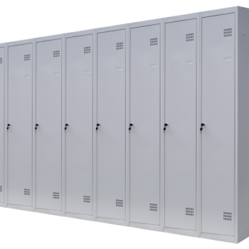Шафа для одягу 1800х2400х500 мм металева вісьмикамерна, однорівнева (без пдв)