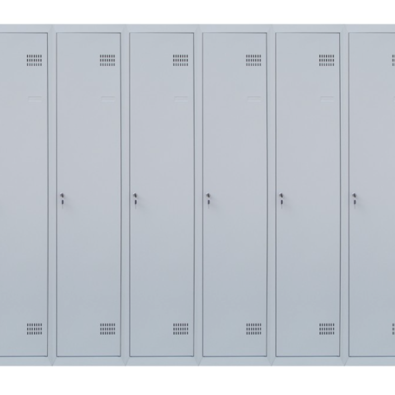 Шафа для одягу 1800х3200х500 мм металева вісьмикамерна, однорівнева (без пдв)