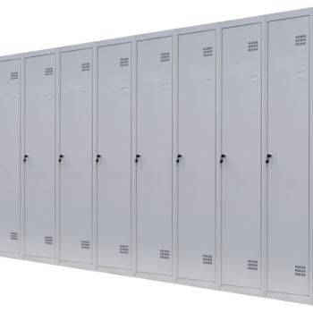 Шафа для одягу 1800х2700х500 мм металева дев'ятикамерна, однорівнева (без пдв)