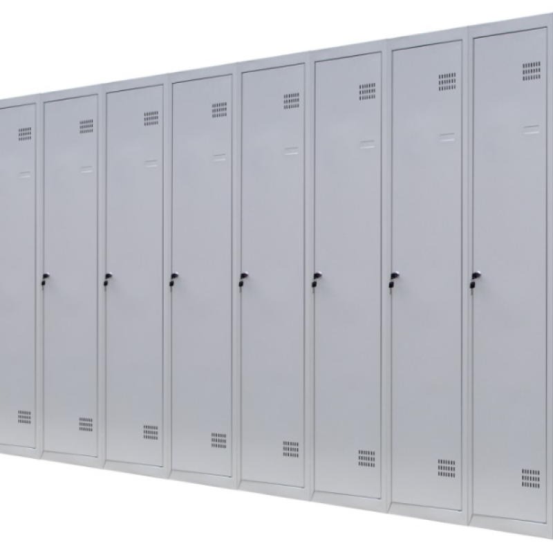 Шафа для одягу 1800х2700х500 мм металева дев'ятикамерна, однорівнева (без пдв)