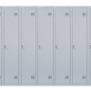 Шафа для одягу 1800х2700х500 мм металева дев'ятикамерна, однорівнева (без пдв)