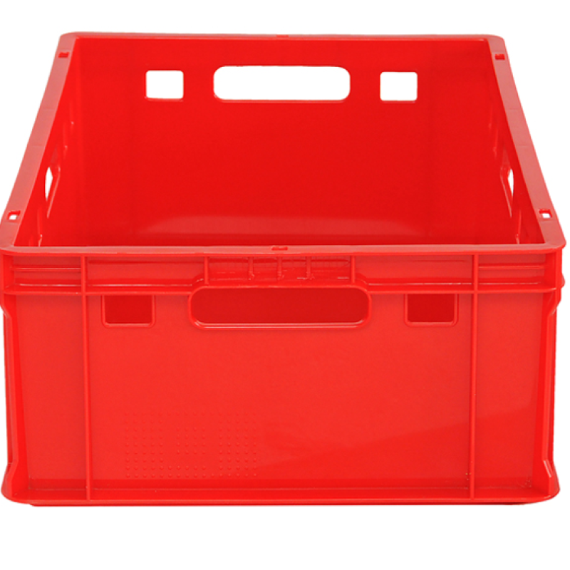 Ящик пластиковий 600х400х200 Е2 червоний (вага 2.0 кг)