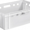 Ящик пластиковий 600х400х200 Е2 білий (вага 2.0 кг)