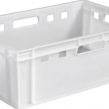 Ящик пластиковий 600х400х200 Е2 білий (вага 2.0 кг)