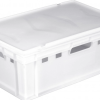 Ящик пластиковий 600х400х200 Е2 білий (вага 2.0 кг)
