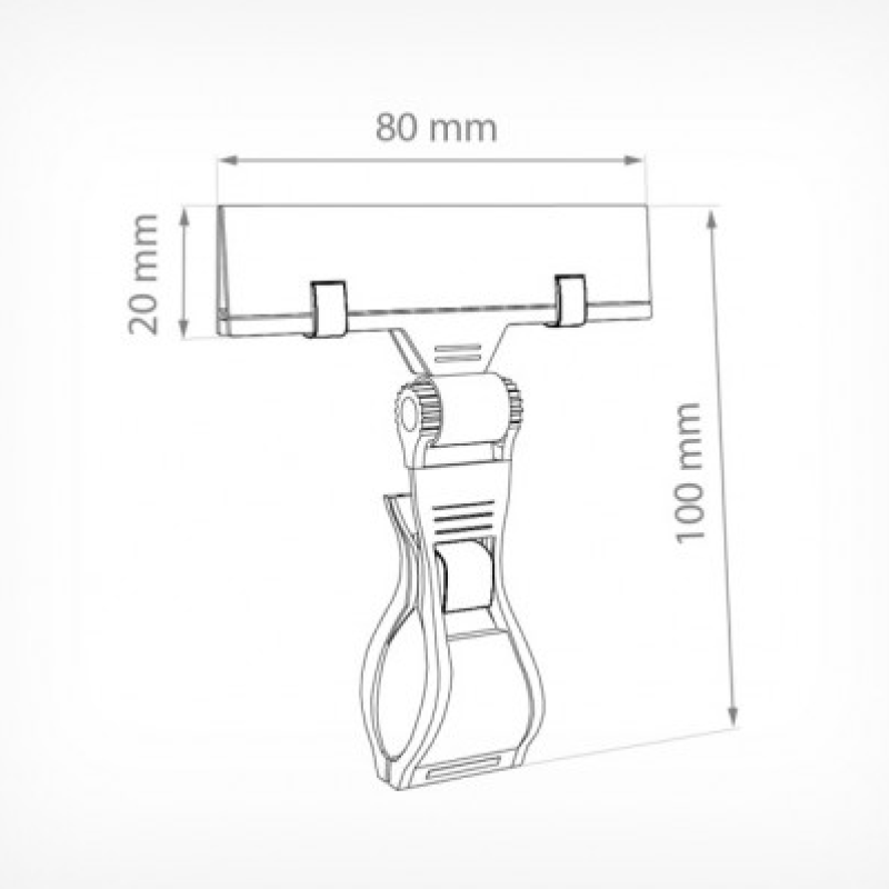 Універсальний тримач цінника FX-GRIP, чорний