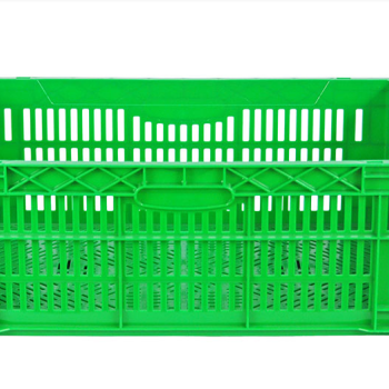 Ящик пластиковий 600*400*220 зелений перфорований вторинний