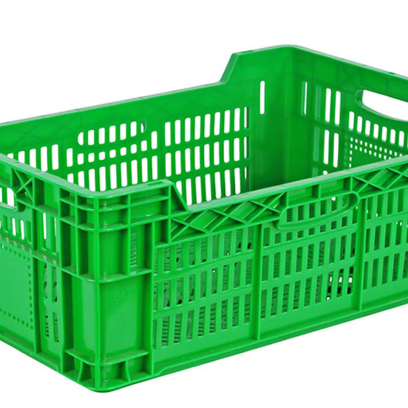 Ящик пластиковий 600*400*220/180 перфорований білий