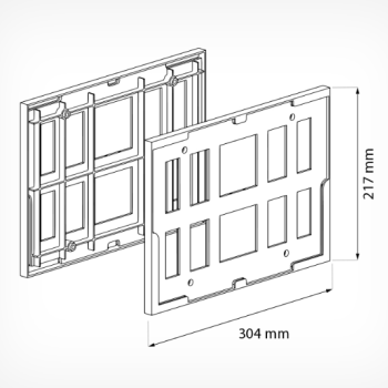 TF-A4 Комплект з 2-х рамок на купівельний візок Зелений