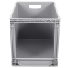 Ящик пластиковий 600х400х420 з вирізом сірий