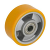 Колесо без кронштейна 125 мм, навантаження 300 кг, алюміній/поліуретан