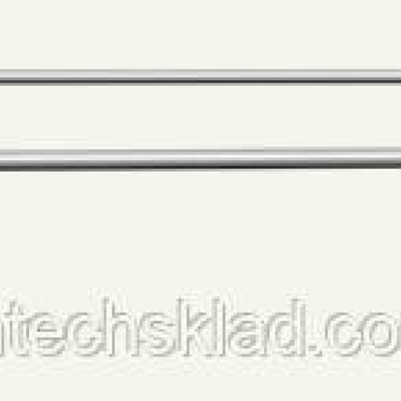 Гачок одинарний з цінникотримачем  на сітку 50х50 мм, довжина — 150 мм