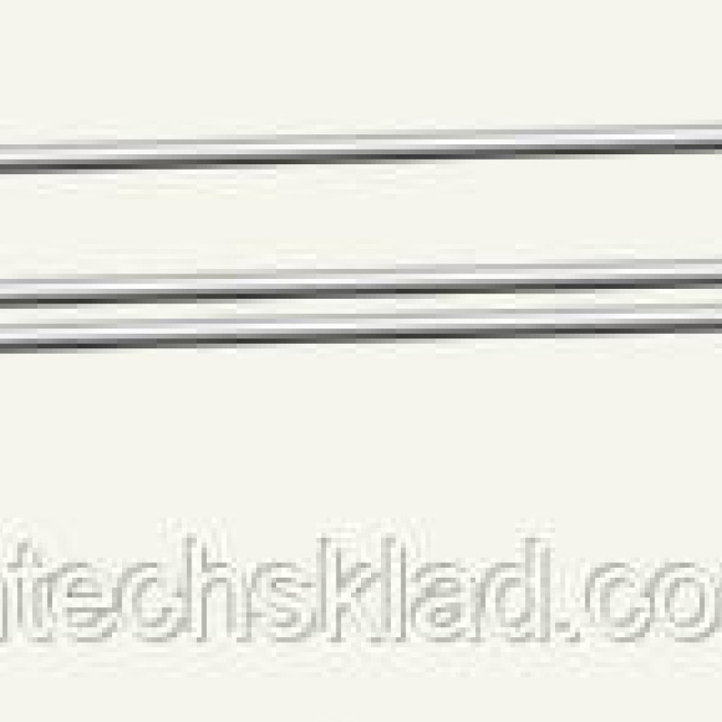 Гачок подвійний з ценникотримачем  на сітку 50х50 мм, довжина — 350 мм