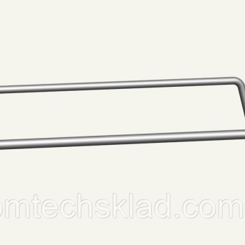 Одинарний гачок із цінникотримачем на експопанель на пластині, 200 мм