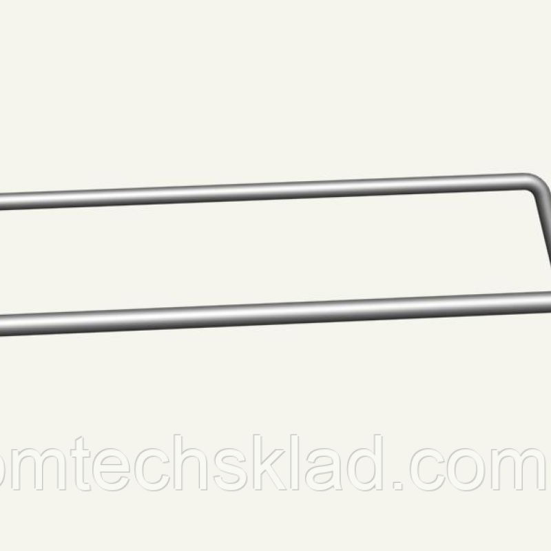 Одинарний гачок із цінникотримачем на експопанель на пластині, 400 мм