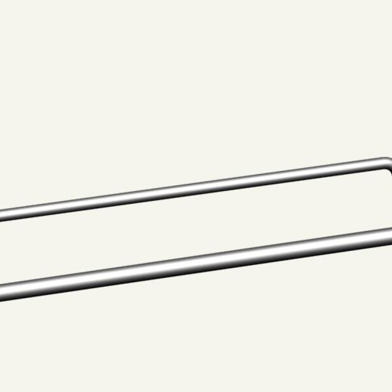 Гачок одинарний на експопанель з цінникотримачкм, на скобі, 300 мм