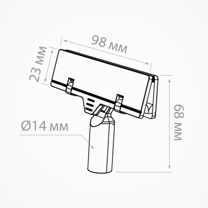 Плакатний тримач,155 мм