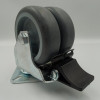 Колесо 75 мм апаратне з поворотним кронштейном з майданчиком (гальмо, 100 кг)