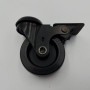 Колесо меблеве 50 мм поворотне з гальмом (50 кг, під М10)