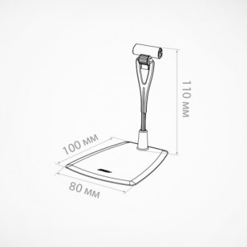 DELI-FOT-SET Тримач для цінника пластиковий на підставці чорний